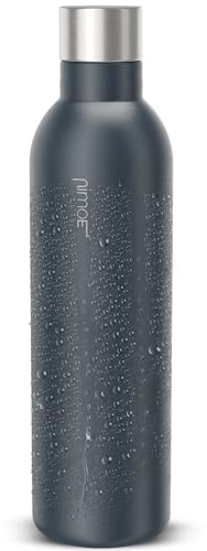 NIMOE® SteelStream 1L | 74% leichter als die Glasflasche | Für DUO, E-DUO geeignet | Pulverbeschichtete Edelstahlflasche | Spülmaschinenfest, 100% auslaufsicher
