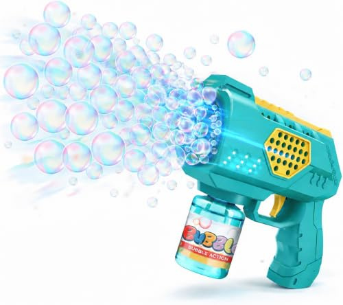 Seifenblasenpistole für Kinder & Erwachsene - für automatische Seifenblasen & Pistole - mit Tank - Seifenblasenmaschine Hochzeit & Geburtstag