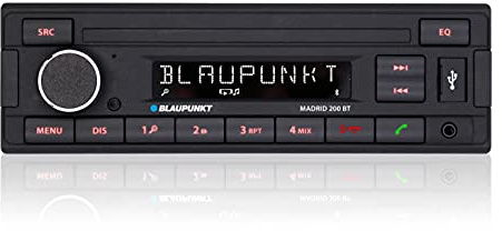 Blaupunkt Madrid 200 BT | Bluetooth, RDS Tuner, Freisprecheinrichtung, USB, Aux-In, 1-DIN, schwarz