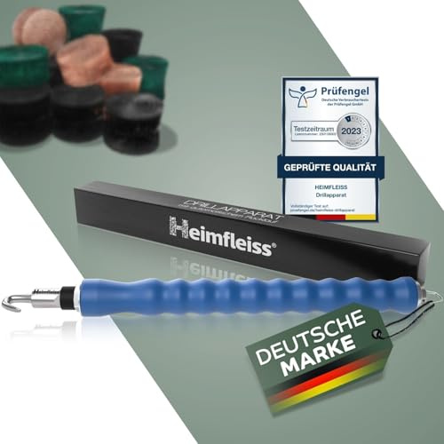 Heimfleiss® Draht Driller Drillapparat mit aut. Rücklauf - Universal Drahtbinder Rödelzange für Zaunbau, Gärtner und Floristen - Bindedraht Rödler Twister für Blumendraht, Wickeldraht & Floristendraht