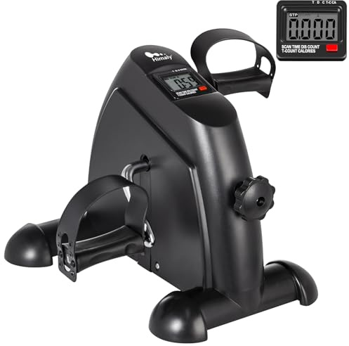 Mini Bike Heimtrainer, Arm- und Beintrainer, Pedaltrainer für Senioren und Junge, Ausdauertraining, Verschiedene Widerstandsstufen, Trainingsgerät für zu Hause uns Büro, Schwarz