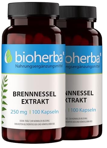 200 Brennesselkapseln Entwässerungs Komplex Brennnessel Entwässerungstabletten wie Wassertabletten von BIOHERBA
