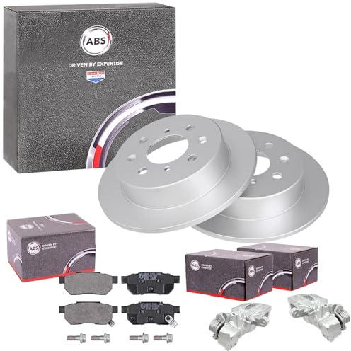 BandelOne enthält ABS Bremsscheiben + Beläge + Sättel hinten passend für Jazz 2 3 Gd Ge