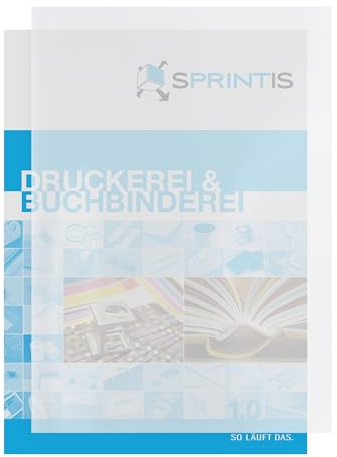 LEO's - 100 x Deckblätter zum Binden in A4 klar transparent - Klarsichtfolie glasklar für Ringbindung & Bindemappen aus PVC - Buchbinder Einbanddeckel für Vorder- und Rückseite