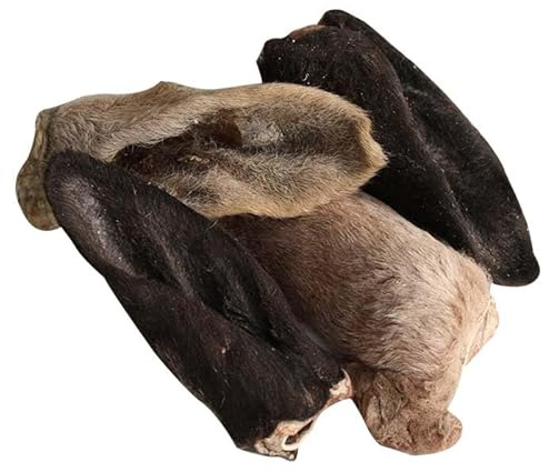 BARFAWAY Lammohren, gefriergetrockneter Kausnack mit Fell für Hunde, 100% natürlich ohne Zusätze, Deutsche Herstellung, geruchsneutral, 200 g