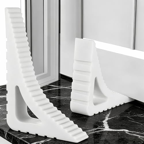 2 Stück Fenster Offenhalter, Fensterstopper Beim Lüften, Türstopper Fensterklammern für Fensterkeile zum Lüften, Fensterfeststeller ohne Bohren, Gummi Fenster Stoppers, Balkontür Stopper Türkeil