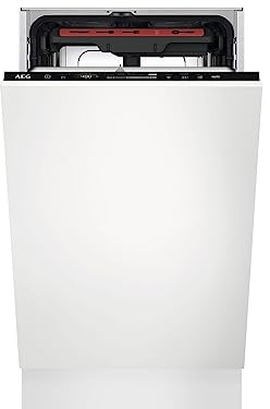 AEG Geschirrspüler Einbaugeschirrspüler Edelstahl Vollintegriert 10 Maßgedecke 45 cm Breite AirDry-Technologie