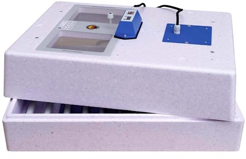 BRUJA Brutmaschine Modell 3000 – Inkubator & Brutgerät für Hühner & Enten – Vollautomatische Wendung – Digitaler Brutautomat mit Thermostat, Sichtfenster & Teflon-Heizung