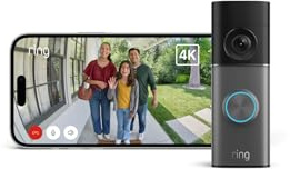 Ring Videotürklingel 4K Pro Kabel (Wired Video Doorbell 4K Pro, neueste Generation), Festverdrahtet, Videotürklingel-Kamera, Retinal 4K, 10x-Zoom, 30 Tage Gratiszeitraum für Ring-Abonnement