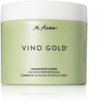 M. Asam Vino Gold Zucker Körperpeeling (600 g) | trägt abgestorbene Hautschuppen sanft ab für sofort glattere & geschmeidige Haut