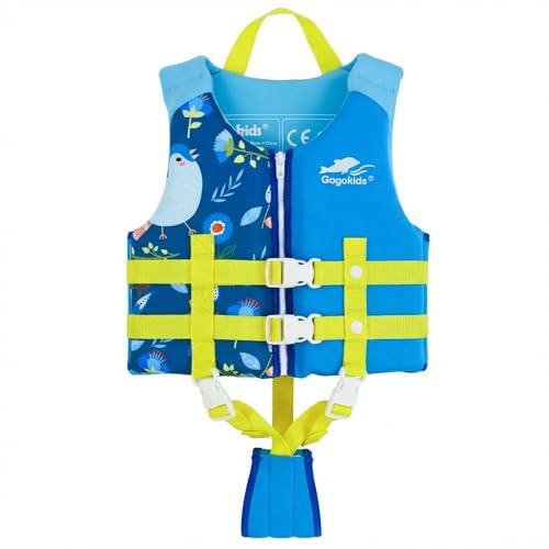 Gogokids Kinder Schwimmweste Float Jacket – Kleinkind Badeanzug Assist Bademode Schwimmtraining Auftrieb Badeweste Neopren SchwimmwesteN für 2–9 Jahre 15-35kg