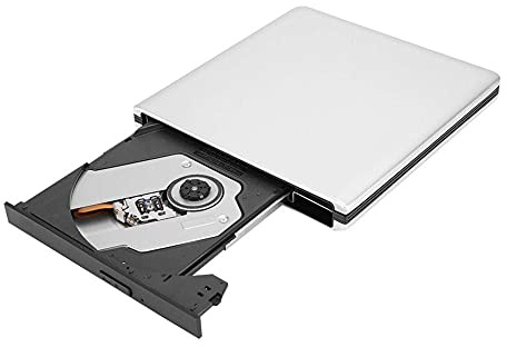 Blu-ray Brenner USB 3.0 Externer,Portable USB 3.0 3D Externer Blu-Ray Brenner,Aluminium High Speed Slim Blueray Rom 3D Laufwerk BD DVD CD für Desktop/Notebook Silber