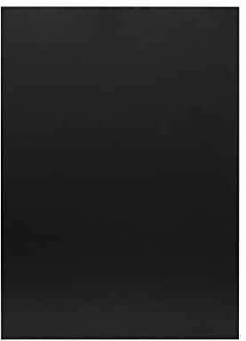 EUROPEL Rahmenlose Kreidetafel schwarzer Melaminschicht Abmessungen 50x70cm Wandbefestigung Hoch- oder Querformat für flüssige Kreidemarker zu verwenden in Hotels Restaurant Festivals 356211