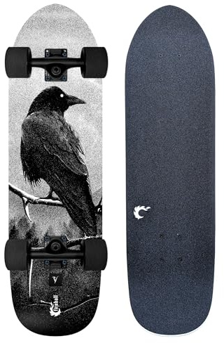 Fireball Mini Cruiser Longboard Skateboard komplett - komplett montiert & fahrbereit 74,9 x 21,6 cm Profi Ahorn Board - Artist Series Limited Edition Cruiser (Viltisvm)
