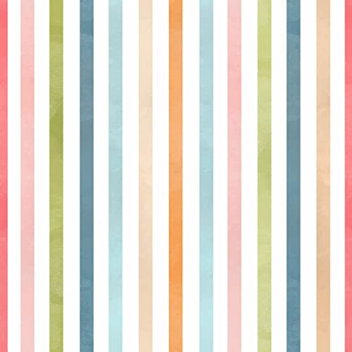 decomonkey Fototapete Kinder Kinderzimmer | Tapetenrolle 10 m Tapete Vliestapete Deko Panel Modern Design Wanddeko Wandtapete | Abstrakt Bunt Farbige Streifen Rot Blau Aquarell Gelb