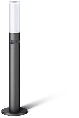 Steinel LED Wegeleuchte GL 65 S Anthrazit, 180° Bewegungsmelder, Gartenleuchte warmweiß, Softlichtstart, Nachtlicht, Schwarz mit Anthrazitfarbenen Details