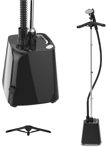 SteamOne - Vertikaler Steamer & Dampfglätter reise mit 1800W- 1,8 L Wassertank - Leicht zu bewegen mit 4 Antriebsrädern - 60s Aufheizzeit - Anti-Kalk-Ventil - Dreifacher Wärmeschutzschlauch- H18B