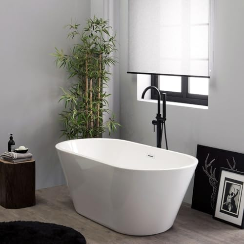 Kiamami Valentina - 150 cm ovale Badewanne glänzend weiß | Allegra