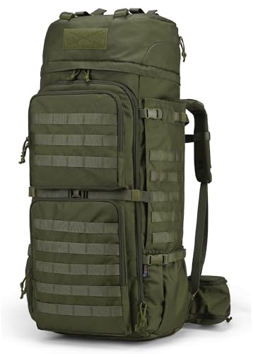 Mardingtop 75L Rucksack Trekkingrucksack Taktischer Rucksack | Wanderrucksack YKK Zipper mit Regenhülle MOLLE-System für Trekking,Wandern und Camping