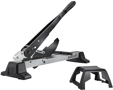 wolfcraft Vinyl- und Laminatschneider VLC 1000 I 6940000 I für Vinyl, Laminat & Designböden I bis 14 mm Materialstärke & 370 mm –breite