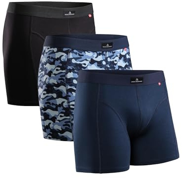 DANISH ENDURANCE Unterhose Herren, Mit oder ohne Eingriff, 3er & 10er Pack | Boxershorts aus weicher Baumwolle mit Stretch, Atmungsaktiv und Scheuerfrei, mit oder ohne Eingriff, für den Alltag