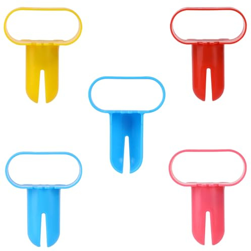 5 Stück Ballon Binden Werkzeug Bindewerkzeug Bunt Ballon Knoter Kunststoff Schnell Ballonknoter zum Verknoten von Ballons Ballonwerkzeug für Ballons Geburtstag Hochzeit Party Deko, 5 Farben