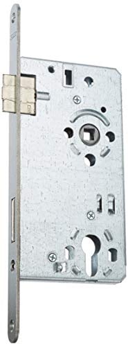 ABUS - Einsteckschloss für Haustüren ESHT PZ R S 65 92 20-61734, Silber