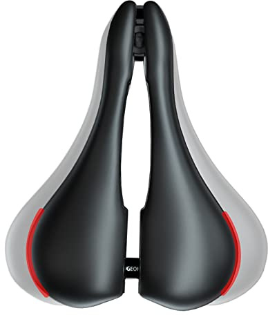 HUGEOAKS fahrradsattel, breite einstellbar, fahrradsitz Herren und Damen bequem, prostata Sattel, geeignet für MTB, rennrad, stadtrad und Heimtrainer