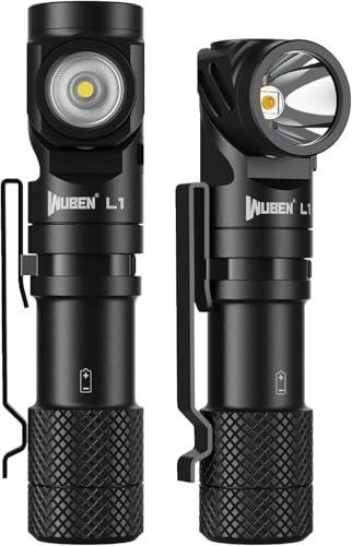 WUBEN L1 Taschenlampe Led Aufladbar, LED Taschenlampe Extrem Hell 2000 Lumen, 6 Lichtmodi Taktische Taschenlampen Mit Holster, IP68 Wasserdicht Flashlight Torch für Outdoor Camping (P9)