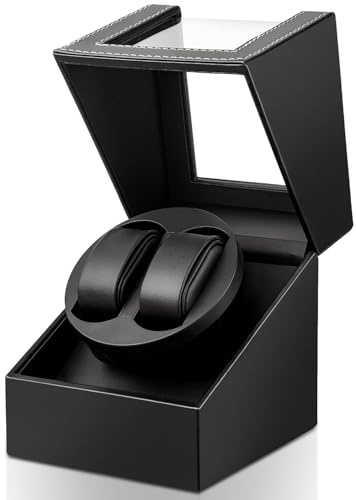 Uhrenbeweger 2 Uhr Automatik Uhrenbeweger: LOSGATOS Watch Winder für Automatikuhren Uhrendreher Geschenk für Herren und Damen