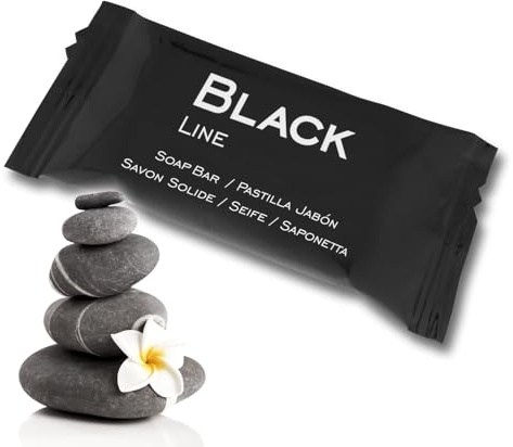 Seifenstück BLACK LINE | 500 Stk. x 8g | Hotel, B&B, Landhaus