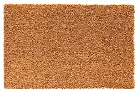 HPFloor Kokosmatte 80x50x1,7 cm I Fußmatte aus robusten Kokos-Fasern I Fußabstreifer für Haustür & Eingangsbereich I 1,7cm hohe Schmutzfangmatte I Türmatte pflegeleicht I Fussmatte in Nature