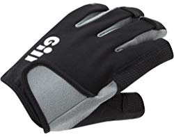 Gill Deckhand Segelhandschuhe - Kurzfinger mit ¾ Langen Fingern - 50+ UV-Sonnenschutz & wasserabweisend