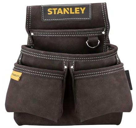 STANLEY Hammertasche (mit Nieten und Doppelnaht an den Ecken für Extreme Haltbarkeit und höhere Robustheit, hoher STST1-80116