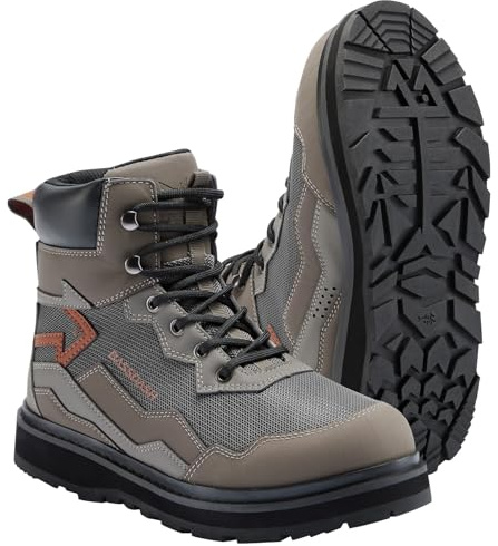 BASSDASH IMMERSE Herren Watstiefel Atmungsaktives Mesh Leichte Rutschfeste Gummisohle zum Fliegenfischen