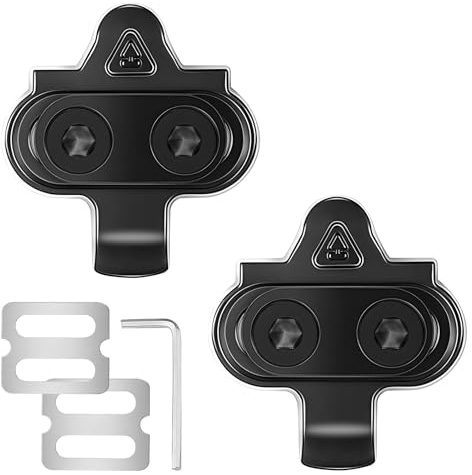 Fahrrad Cleats für Shimano SPD Pedale - Schuhplatten für Shimano SPD SH51 Cleats Klickpedale mit Anti-Rutsch-Platten, 12° Float, 2-Loch, Geeignet für Mountainbike Cycling Schuhe mit Schraubenschlüssel