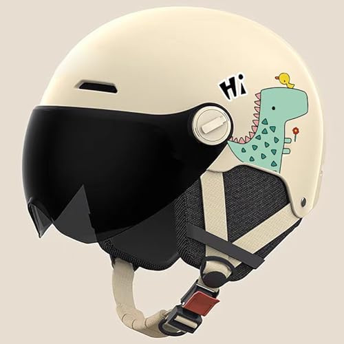 Motorrad-Halbhelm Für Kinder Im Alter Von 3–12 Jahren, Offener Motorradhelm Mit Visier Und Abnehmbarem Gehörschutz, DOT/ECE-Zertifizierter Leichter Motorradhelm