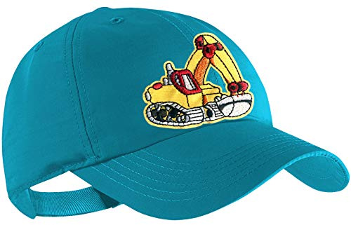 Blackshirt Company Bagger Schildmütze Kinder Base Cap Gelber Bagger Farbe Türkis