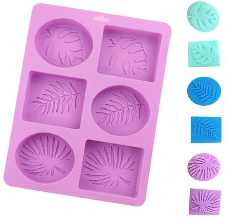 Seifenformen Silikon, Handgefertigte Seifenform, DIY Seifenform Silikon,Soap Mold,Zubehör für die Seifenherstellung Weiche Antihaft Cupcake Muffin Backform für DIY Hausgemachte Handwerk