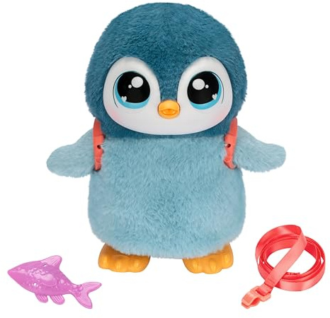 Little Live Pets My Walking Penguin Waddles | Kuscheliger interaktiver Pinguin, der läuft, Tanzt und mit den Flügeln flattert. Über 25 Geräusche & Reaktionen. Batterien enthalten. Ab 5 Jahren.