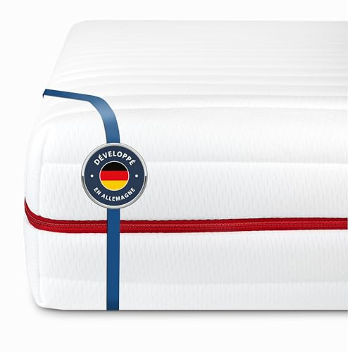 BMM Matratze 90x200 cm Klassik 19 Härtegrad H3 mittelfest/Kaltschaummatratze Öko-Tex Zertifiziert/ergonomische 7 Zonen Matratze Höhe 19 cm/Matratzen Deutsche Produktentwicklung