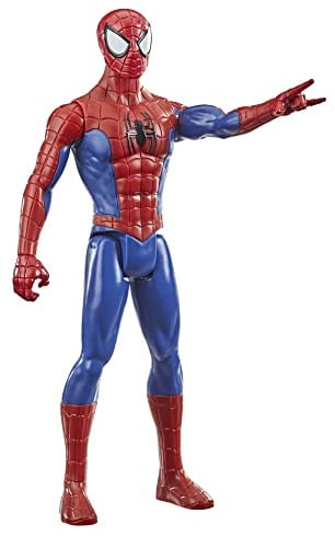 Marvel Titan Hero Serie Spider-Man Action-Figur, 30 cm große Superhelden, mit beweglichen Gliedmaßen, kompaktibel mit Anderen Spider-Man Spielzeugen, für Kinder ab 5 Jahren