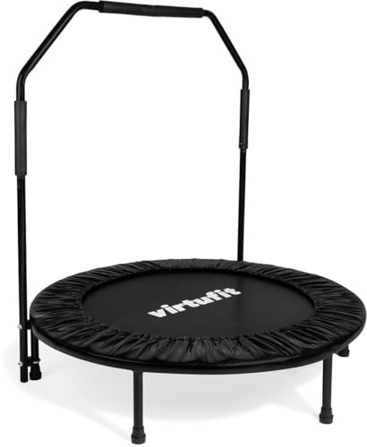 VirtuFit Trampolin Outdoor, Gartentrampolin - Trampolin mit Sicherheitszaun und Gepolsterte Stangen für Kinder Indoor Outdoor Fitness