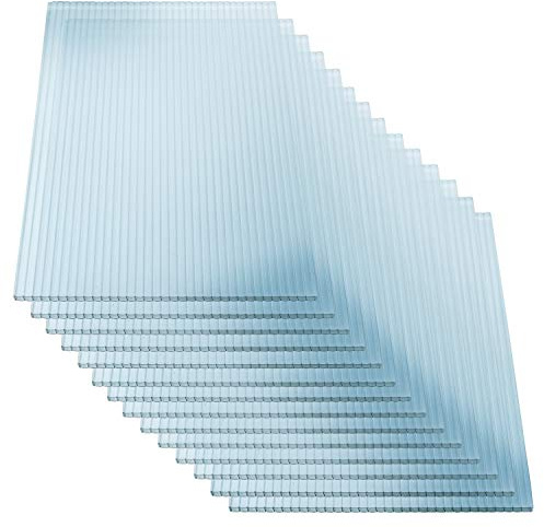 KAISER PLASTIC® Xtra Strong | 5er Set Gewächshausplatten | Stärke 4mm | 605 x 1210 mm | Polycarbonat (PC) | 10,25 m2 | Hohlkammerplatte - Doppelstegplatte