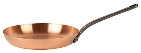 Cuisine Romefort | reine Kupferpfanne dickwandig | Pfanne aus massivem Kupfer ohne Beschichtung (L | 28 cm)