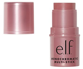 e.l.f. Monochromatischer Multi Stick, Luxuriös cremige & verblendbare Farbe, für Augen, Lippen & Wangen, Vegan & Tierversuchsfrei, Sparkling Rose