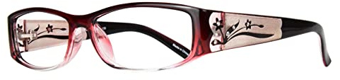 EYEBOGO Kaylee Strass Lesebrille für Damen, Damen Lesebrille, Frauen Lesebrillen (Burgund, 2.50)