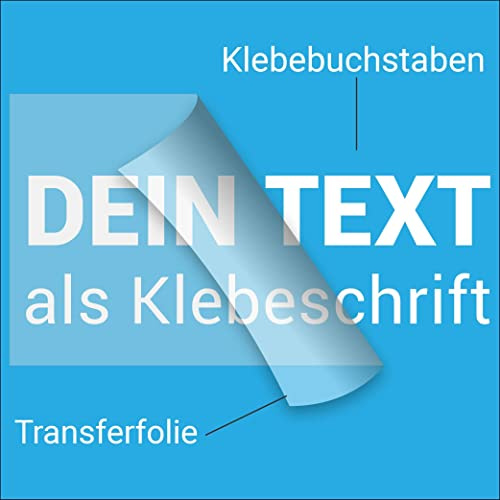 myfolie Wunschtext Aufkleber selbst gestalten - Autoaufkleber KFZ-Aufkleber als Schriftzug - Tuning Sticker Klebeschrift konfigurieren mit Vorschau -Buchstaben Text aus Vinyl