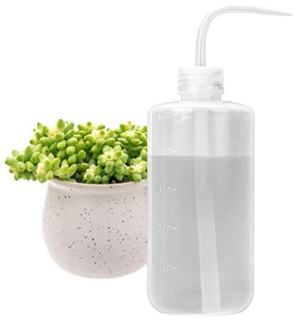Bewässerung Flasche 500 ml mit auslaufsicherem O-Ring für Zimmerpflanzen Sukkulente Kaktus Kunststoff Squeeze Wasser kann Bonsai Terrarium Orchideen Sämling Lab Wash Label Tattoo Gerät