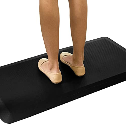 FLEXISPOT Bodenmatte für Schreibtisch, Küche, komfortabel gegen Müdigkeit, Schwarz